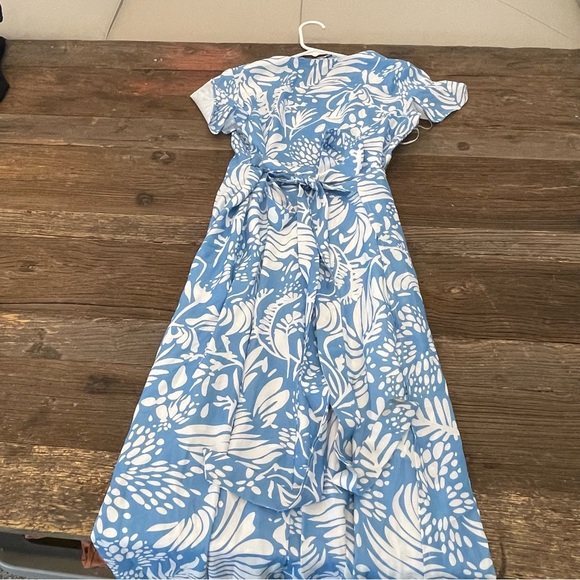 SOON MATERNITY Women's Elizabeth Maxi Dress Size XS In Sky Leaf - Picture 7 of 11